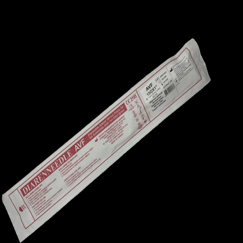 Стерильна артеріовенозна фістульна голка ДІАРЕННІДЕЛ AVF 15G (1,8 мм (mm)) AR